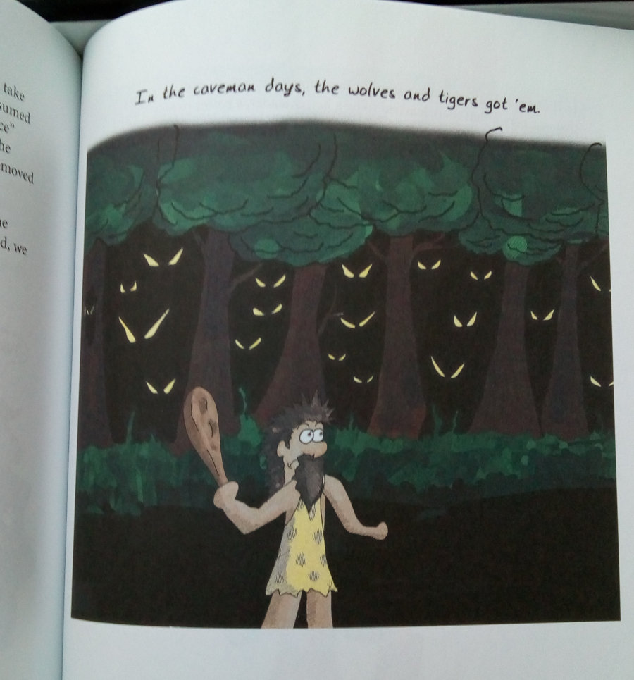 A cartoon from 'A Theory of Fun for Game Design', by Raph Koster.